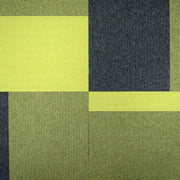 Paragon Total Contrast Black Leaf carpet tile