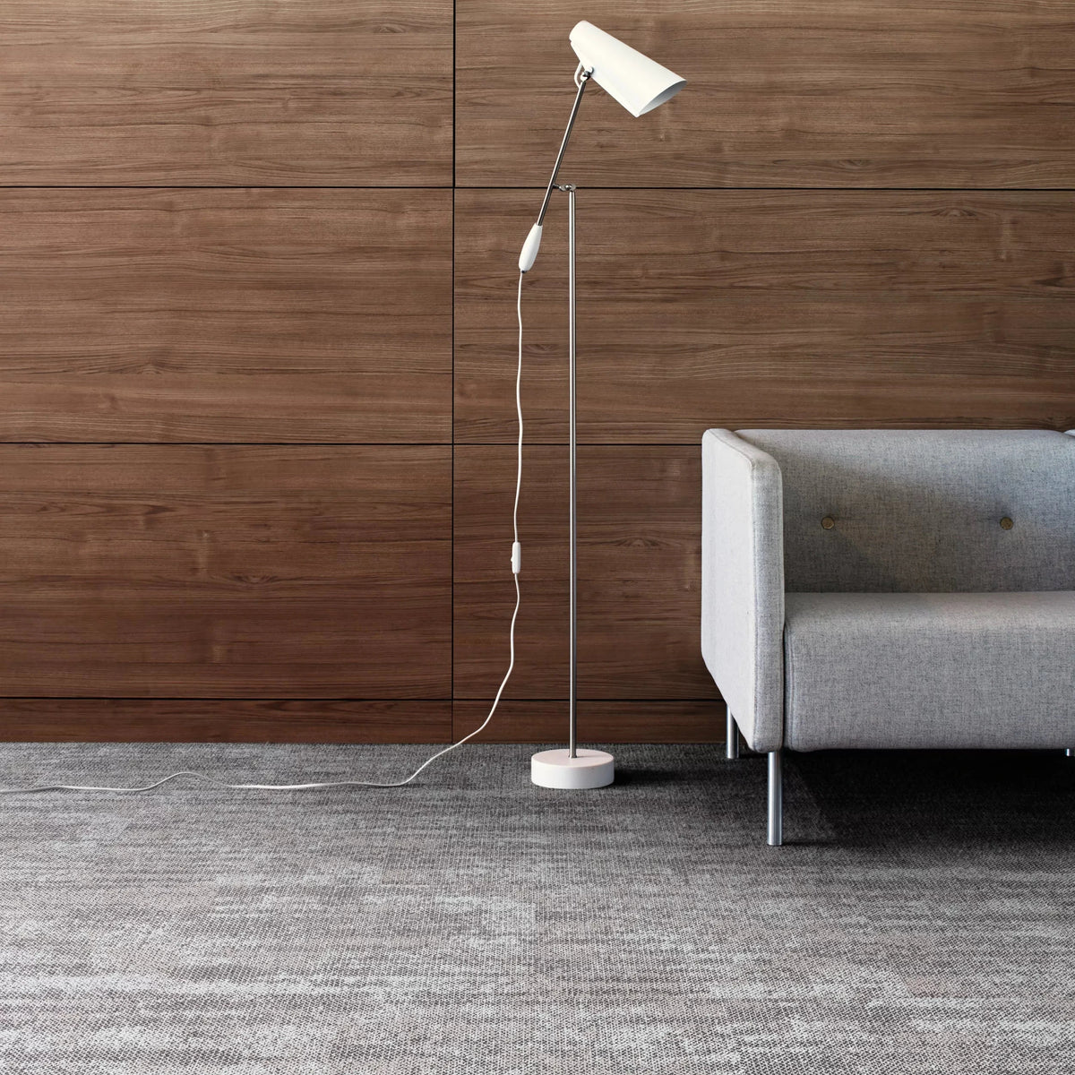 Worksense carpet tiles in shell brick colour